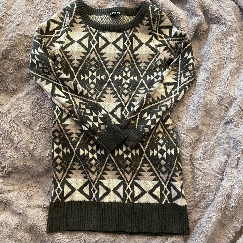Express | Aztec Knit Sweater